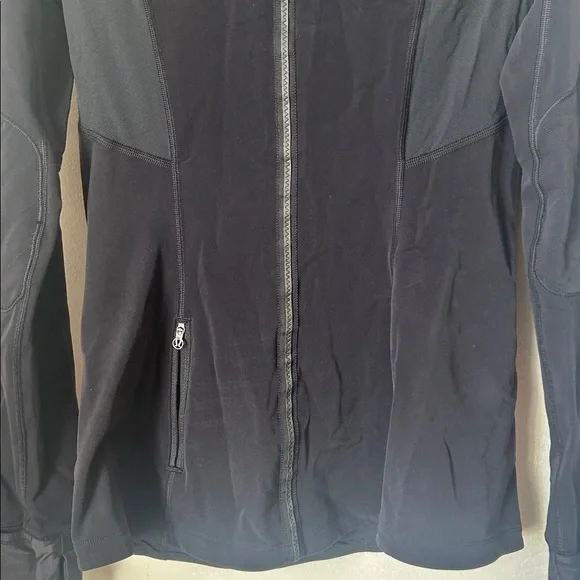 Lululemon Toasty Tech 1/2 Zip- Black Winter Tech Fleece Long Sleeve- Size 6 - Picture 13 of 15